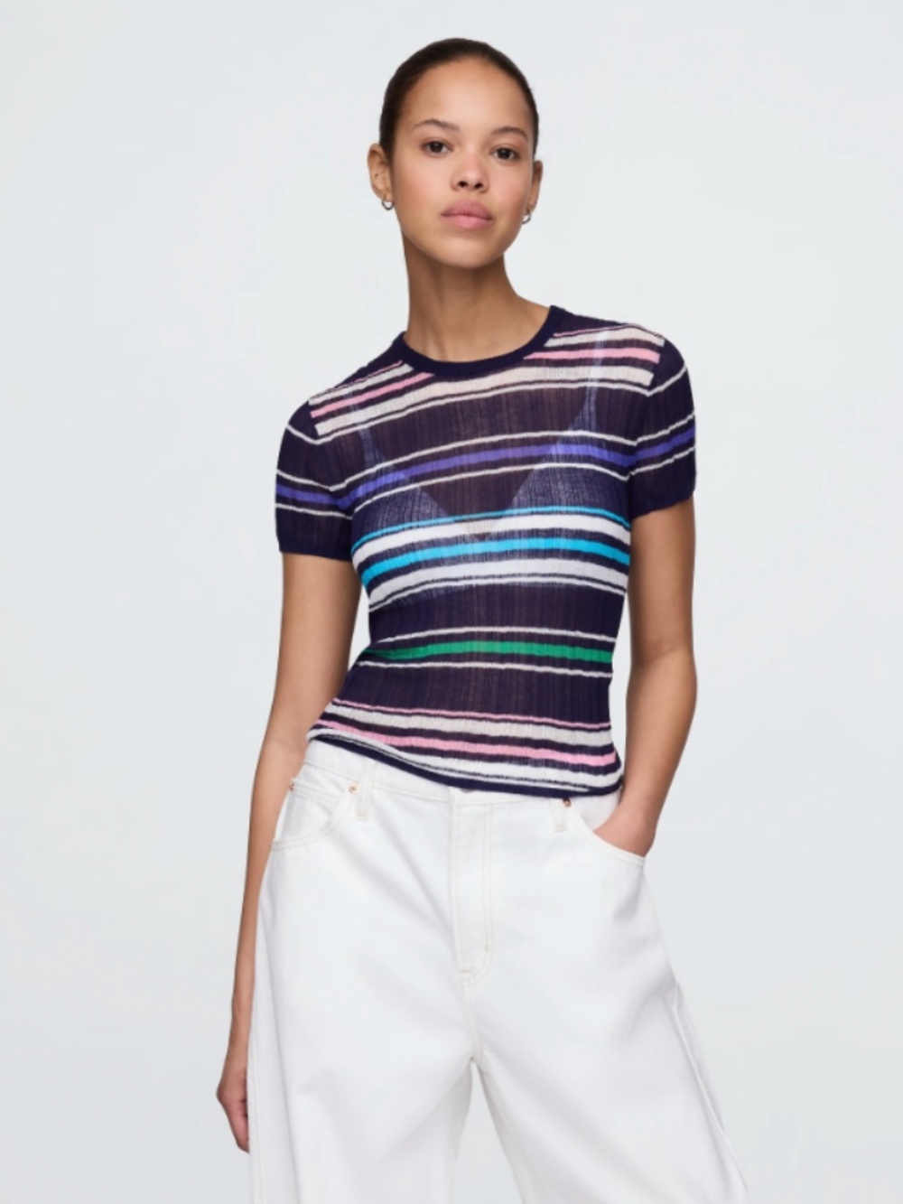 GAP  Sheer Rib Sweater T-Shirt